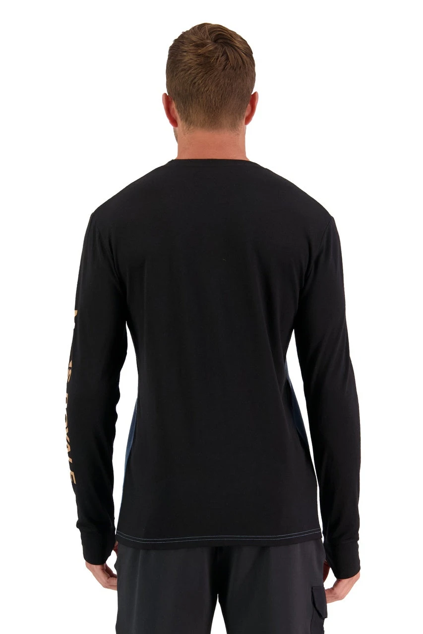 Mons Royale Yotei LS (Black / Blue Slate) 4 Mons Royale Yotei LS (Black / Blue Slate) - Billede 2