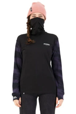 Mons Royale Yotei BF High Neck (Motion/Black) -MAO Ski Butik 100248 1115 948 102