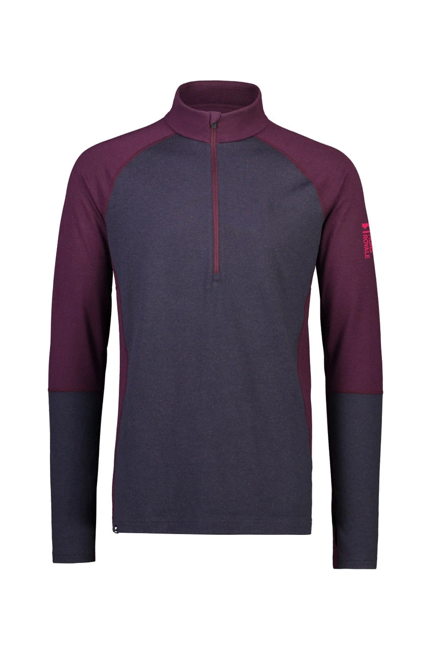 Mons Royale Olympus Half Zip (Wine / Iron) 6 Mons Royale Olympus Half Zip (Wine / Iron) - Billede 4